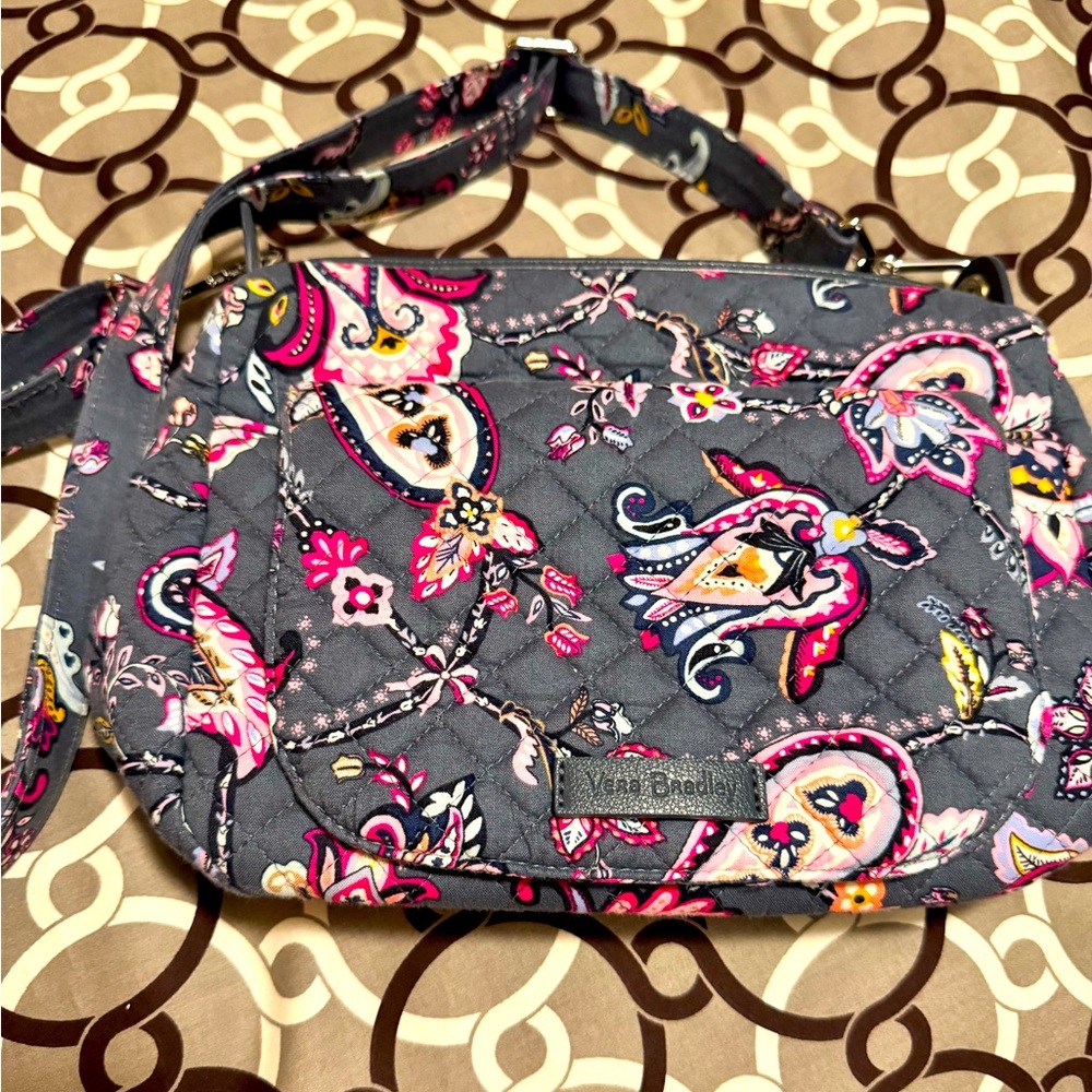 Vera Bradley Gray and Pink Women's Bag